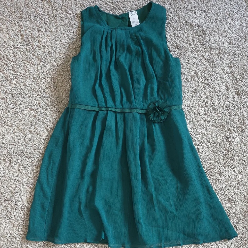 Carter's Teal Casual Kids Dress